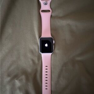 Apple Smartwatch with Pink Strap